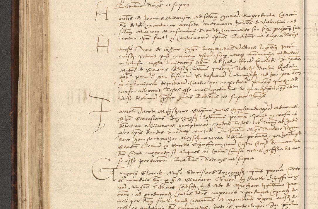 Zdjęcie nr 374 dla obiektu archiwalnego: INRI. Acta actorum, obligacionum et sentenciarum tam interlocutoriarum quam diffinitivarum coram reverendo patre ac egregio viro domino Jacobo Erciss[o]wski decretorum doctorem, canonico et officiali generali Cracoviensi ad annum Domini 1528, indicionem primam, pontificatus sanctissimi in Christo patris et domini domini Clementis divina probidendcia pape seprtimi, annum quintum, per Stanislaum de Mordi legalem consistorii notarium omine felici inchoantur
