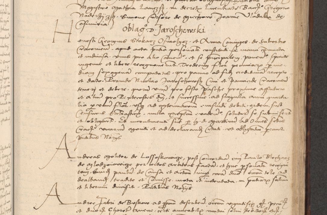 Zdjęcie nr 369 dla obiektu archiwalnego: INRI. Acta actorum, obligacionum et sentenciarum tam interlocutoriarum quam diffinitivarum coram reverendo patre ac egregio viro domino Jacobo Erciss[o]wski decretorum doctorem, canonico et officiali generali Cracoviensi ad annum Domini 1528, indicionem primam, pontificatus sanctissimi in Christo patris et domini domini Clementis divina probidendcia pape seprtimi, annum quintum, per Stanislaum de Mordi legalem consistorii notarium omine felici inchoantur