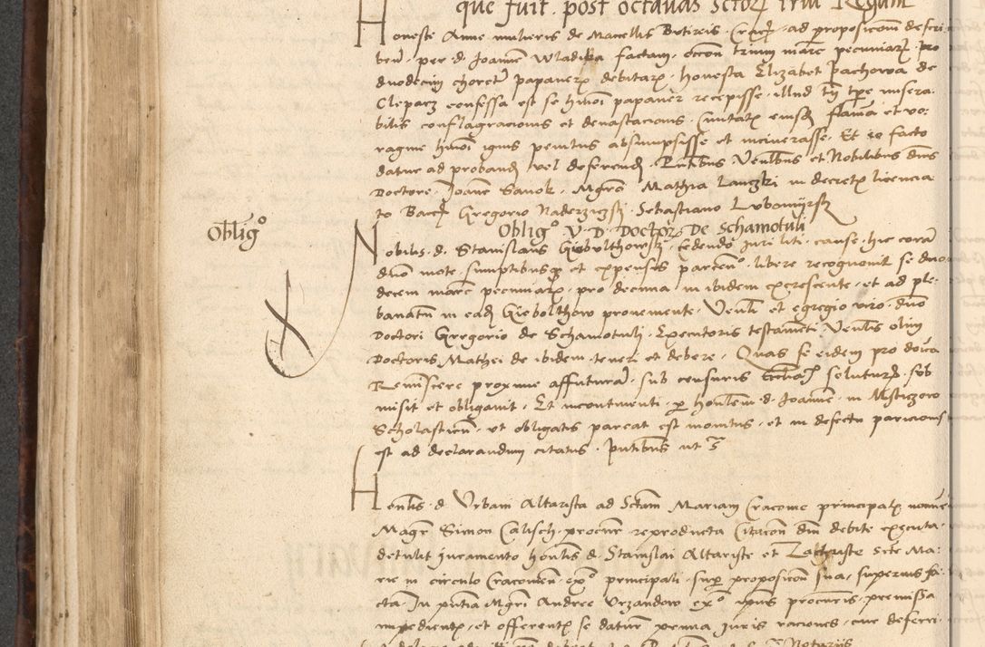 Zdjęcie nr 360 dla obiektu archiwalnego: INRI. Acta actorum, obligacionum et sentenciarum tam interlocutoriarum quam diffinitivarum coram reverendo patre ac egregio viro domino Jacobo Erciss[o]wski decretorum doctorem, canonico et officiali generali Cracoviensi ad annum Domini 1528, indicionem primam, pontificatus sanctissimi in Christo patris et domini domini Clementis divina probidendcia pape seprtimi, annum quintum, per Stanislaum de Mordi legalem consistorii notarium omine felici inchoantur