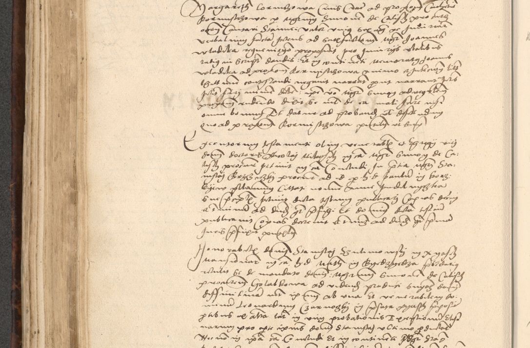 Zdjęcie nr 356 dla obiektu archiwalnego: INRI. Acta actorum, obligacionum et sentenciarum tam interlocutoriarum quam diffinitivarum coram reverendo patre ac egregio viro domino Jacobo Erciss[o]wski decretorum doctorem, canonico et officiali generali Cracoviensi ad annum Domini 1528, indicionem primam, pontificatus sanctissimi in Christo patris et domini domini Clementis divina probidendcia pape seprtimi, annum quintum, per Stanislaum de Mordi legalem consistorii notarium omine felici inchoantur
