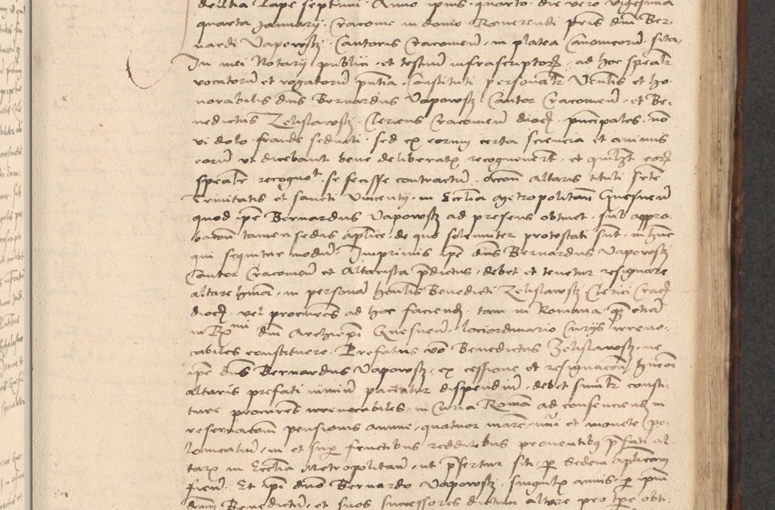 Zdjęcie nr 351 dla obiektu archiwalnego: INRI. Acta actorum, obligacionum et sentenciarum tam interlocutoriarum quam diffinitivarum coram reverendo patre ac egregio viro domino Jacobo Erciss[o]wski decretorum doctorem, canonico et officiali generali Cracoviensi ad annum Domini 1528, indicionem primam, pontificatus sanctissimi in Christo patris et domini domini Clementis divina probidendcia pape seprtimi, annum quintum, per Stanislaum de Mordi legalem consistorii notarium omine felici inchoantur