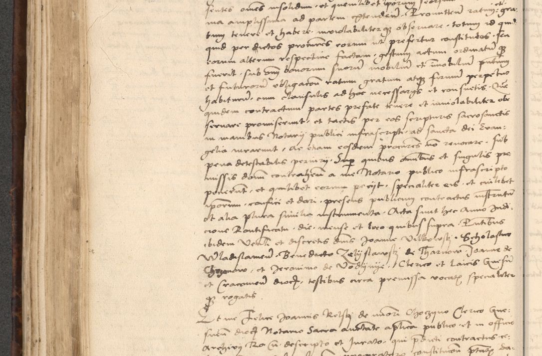 Zdjęcie nr 350 dla obiektu archiwalnego: INRI. Acta actorum, obligacionum et sentenciarum tam interlocutoriarum quam diffinitivarum coram reverendo patre ac egregio viro domino Jacobo Erciss[o]wski decretorum doctorem, canonico et officiali generali Cracoviensi ad annum Domini 1528, indicionem primam, pontificatus sanctissimi in Christo patris et domini domini Clementis divina probidendcia pape seprtimi, annum quintum, per Stanislaum de Mordi legalem consistorii notarium omine felici inchoantur