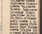 Zdjęcie nr 345 dla obiektu archiwalnego: INRI. Acta actorum, obligacionum et sentenciarum tam interlocutoriarum quam diffinitivarum coram reverendo patre ac egregio viro domino Jacobo Erciss[o]wski decretorum doctorem, canonico et officiali generali Cracoviensi ad annum Domini 1528, indicionem primam, pontificatus sanctissimi in Christo patris et domini domini Clementis divina probidendcia pape seprtimi, annum quintum, per Stanislaum de Mordi legalem consistorii notarium omine felici inchoantur
