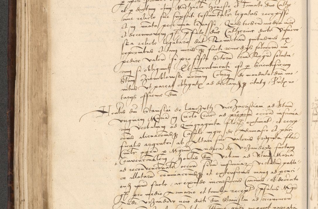 Zdjęcie nr 342 dla obiektu archiwalnego: INRI. Acta actorum, obligacionum et sentenciarum tam interlocutoriarum quam diffinitivarum coram reverendo patre ac egregio viro domino Jacobo Erciss[o]wski decretorum doctorem, canonico et officiali generali Cracoviensi ad annum Domini 1528, indicionem primam, pontificatus sanctissimi in Christo patris et domini domini Clementis divina probidendcia pape seprtimi, annum quintum, per Stanislaum de Mordi legalem consistorii notarium omine felici inchoantur