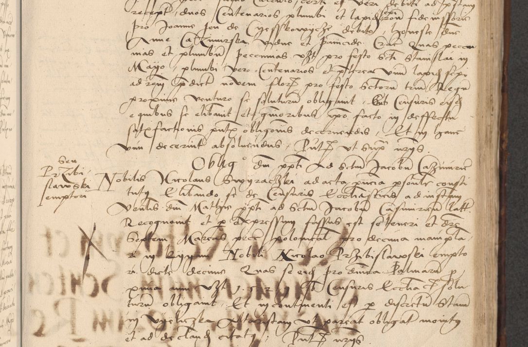 Zdjęcie nr 343 dla obiektu archiwalnego: INRI. Acta actorum, obligacionum et sentenciarum tam interlocutoriarum quam diffinitivarum coram reverendo patre ac egregio viro domino Jacobo Erciss[o]wski decretorum doctorem, canonico et officiali generali Cracoviensi ad annum Domini 1528, indicionem primam, pontificatus sanctissimi in Christo patris et domini domini Clementis divina probidendcia pape seprtimi, annum quintum, per Stanislaum de Mordi legalem consistorii notarium omine felici inchoantur