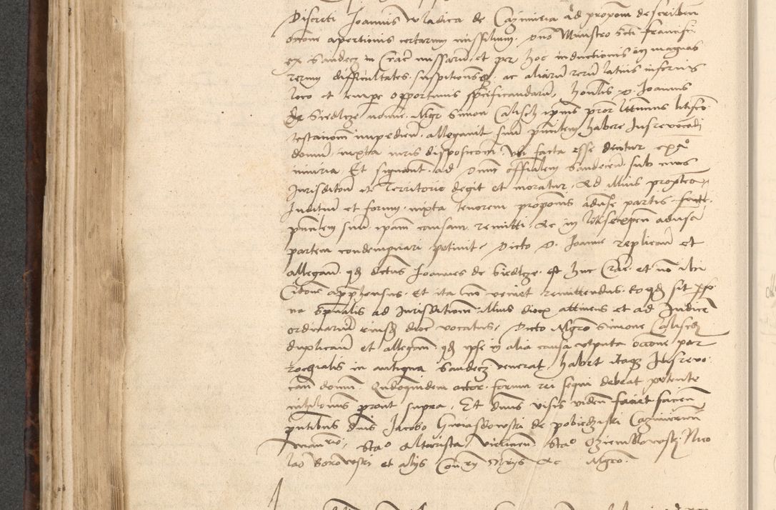 Zdjęcie nr 336 dla obiektu archiwalnego: INRI. Acta actorum, obligacionum et sentenciarum tam interlocutoriarum quam diffinitivarum coram reverendo patre ac egregio viro domino Jacobo Erciss[o]wski decretorum doctorem, canonico et officiali generali Cracoviensi ad annum Domini 1528, indicionem primam, pontificatus sanctissimi in Christo patris et domini domini Clementis divina probidendcia pape seprtimi, annum quintum, per Stanislaum de Mordi legalem consistorii notarium omine felici inchoantur