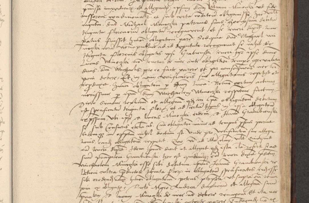 Zdjęcie nr 329 dla obiektu archiwalnego: INRI. Acta actorum, obligacionum et sentenciarum tam interlocutoriarum quam diffinitivarum coram reverendo patre ac egregio viro domino Jacobo Erciss[o]wski decretorum doctorem, canonico et officiali generali Cracoviensi ad annum Domini 1528, indicionem primam, pontificatus sanctissimi in Christo patris et domini domini Clementis divina probidendcia pape seprtimi, annum quintum, per Stanislaum de Mordi legalem consistorii notarium omine felici inchoantur