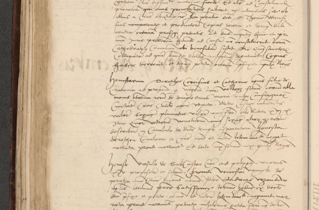 Zdjęcie nr 326 dla obiektu archiwalnego: INRI. Acta actorum, obligacionum et sentenciarum tam interlocutoriarum quam diffinitivarum coram reverendo patre ac egregio viro domino Jacobo Erciss[o]wski decretorum doctorem, canonico et officiali generali Cracoviensi ad annum Domini 1528, indicionem primam, pontificatus sanctissimi in Christo patris et domini domini Clementis divina probidendcia pape seprtimi, annum quintum, per Stanislaum de Mordi legalem consistorii notarium omine felici inchoantur
