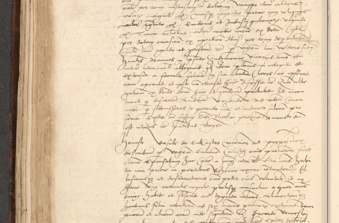 Zdjęcie nr 320 dla obiektu archiwalnego: INRI. Acta actorum, obligacionum et sentenciarum tam interlocutoriarum quam diffinitivarum coram reverendo patre ac egregio viro domino Jacobo Erciss[o]wski decretorum doctorem, canonico et officiali generali Cracoviensi ad annum Domini 1528, indicionem primam, pontificatus sanctissimi in Christo patris et domini domini Clementis divina probidendcia pape seprtimi, annum quintum, per Stanislaum de Mordi legalem consistorii notarium omine felici inchoantur