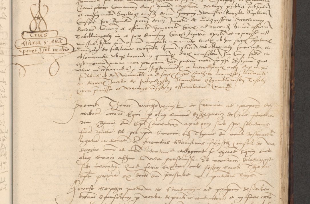 Zdjęcie nr 319 dla obiektu archiwalnego: INRI. Acta actorum, obligacionum et sentenciarum tam interlocutoriarum quam diffinitivarum coram reverendo patre ac egregio viro domino Jacobo Erciss[o]wski decretorum doctorem, canonico et officiali generali Cracoviensi ad annum Domini 1528, indicionem primam, pontificatus sanctissimi in Christo patris et domini domini Clementis divina probidendcia pape seprtimi, annum quintum, per Stanislaum de Mordi legalem consistorii notarium omine felici inchoantur