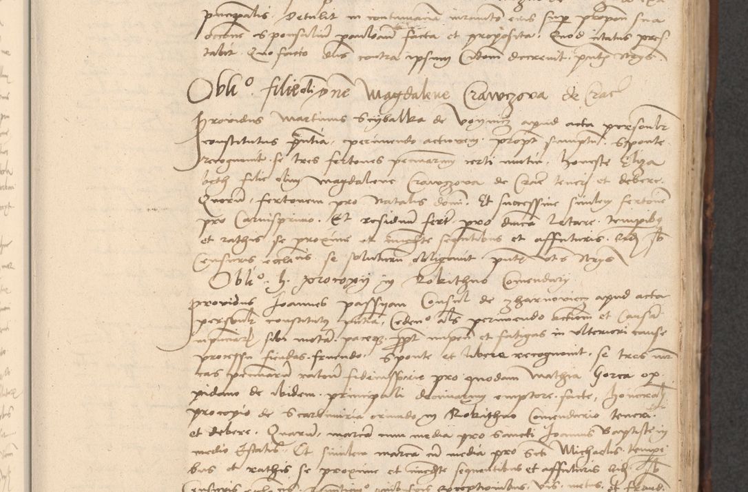 Zdjęcie nr 311 dla obiektu archiwalnego: INRI. Acta actorum, obligacionum et sentenciarum tam interlocutoriarum quam diffinitivarum coram reverendo patre ac egregio viro domino Jacobo Erciss[o]wski decretorum doctorem, canonico et officiali generali Cracoviensi ad annum Domini 1528, indicionem primam, pontificatus sanctissimi in Christo patris et domini domini Clementis divina probidendcia pape seprtimi, annum quintum, per Stanislaum de Mordi legalem consistorii notarium omine felici inchoantur