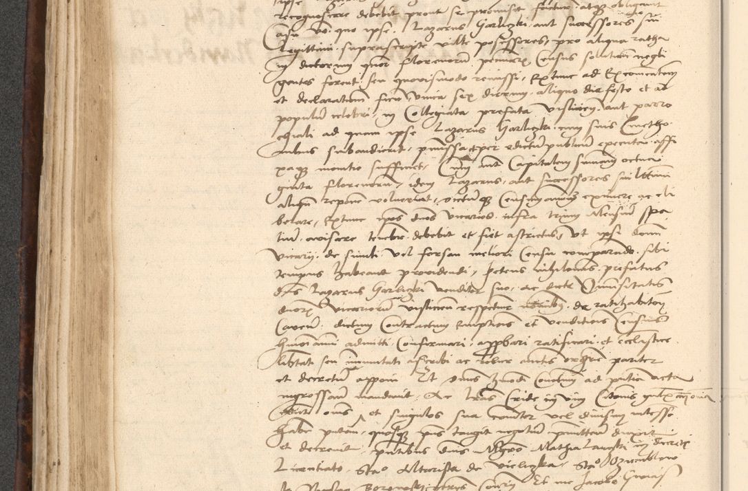 Zdjęcie nr 298 dla obiektu archiwalnego: INRI. Acta actorum, obligacionum et sentenciarum tam interlocutoriarum quam diffinitivarum coram reverendo patre ac egregio viro domino Jacobo Erciss[o]wski decretorum doctorem, canonico et officiali generali Cracoviensi ad annum Domini 1528, indicionem primam, pontificatus sanctissimi in Christo patris et domini domini Clementis divina probidendcia pape seprtimi, annum quintum, per Stanislaum de Mordi legalem consistorii notarium omine felici inchoantur