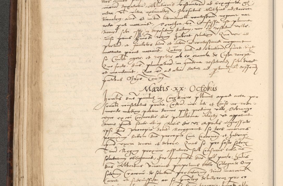 Zdjęcie nr 294 dla obiektu archiwalnego: INRI. Acta actorum, obligacionum et sentenciarum tam interlocutoriarum quam diffinitivarum coram reverendo patre ac egregio viro domino Jacobo Erciss[o]wski decretorum doctorem, canonico et officiali generali Cracoviensi ad annum Domini 1528, indicionem primam, pontificatus sanctissimi in Christo patris et domini domini Clementis divina probidendcia pape seprtimi, annum quintum, per Stanislaum de Mordi legalem consistorii notarium omine felici inchoantur