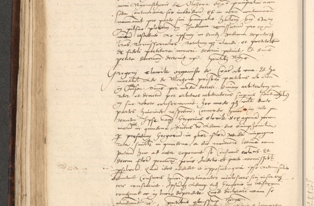 Zdjęcie nr 288 dla obiektu archiwalnego: INRI. Acta actorum, obligacionum et sentenciarum tam interlocutoriarum quam diffinitivarum coram reverendo patre ac egregio viro domino Jacobo Erciss[o]wski decretorum doctorem, canonico et officiali generali Cracoviensi ad annum Domini 1528, indicionem primam, pontificatus sanctissimi in Christo patris et domini domini Clementis divina probidendcia pape seprtimi, annum quintum, per Stanislaum de Mordi legalem consistorii notarium omine felici inchoantur
