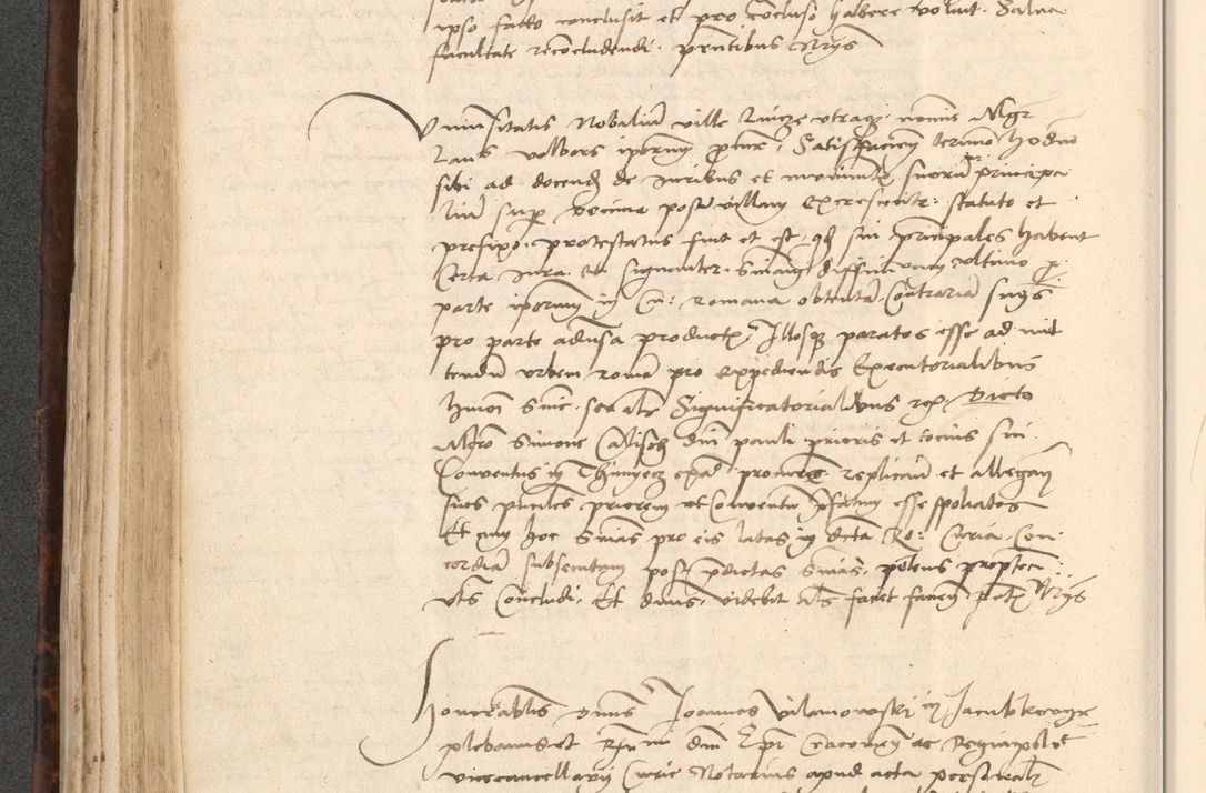 Zdjęcie nr 284 dla obiektu archiwalnego: INRI. Acta actorum, obligacionum et sentenciarum tam interlocutoriarum quam diffinitivarum coram reverendo patre ac egregio viro domino Jacobo Erciss[o]wski decretorum doctorem, canonico et officiali generali Cracoviensi ad annum Domini 1528, indicionem primam, pontificatus sanctissimi in Christo patris et domini domini Clementis divina probidendcia pape seprtimi, annum quintum, per Stanislaum de Mordi legalem consistorii notarium omine felici inchoantur