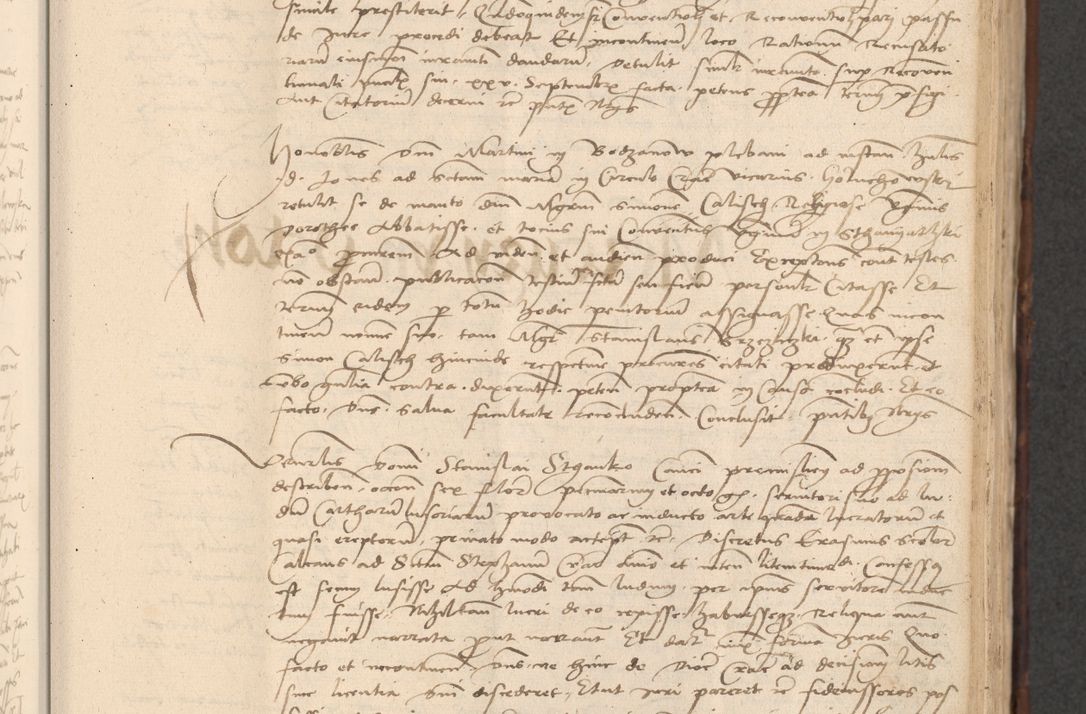 Zdjęcie nr 281 dla obiektu archiwalnego: INRI. Acta actorum, obligacionum et sentenciarum tam interlocutoriarum quam diffinitivarum coram reverendo patre ac egregio viro domino Jacobo Erciss[o]wski decretorum doctorem, canonico et officiali generali Cracoviensi ad annum Domini 1528, indicionem primam, pontificatus sanctissimi in Christo patris et domini domini Clementis divina probidendcia pape seprtimi, annum quintum, per Stanislaum de Mordi legalem consistorii notarium omine felici inchoantur