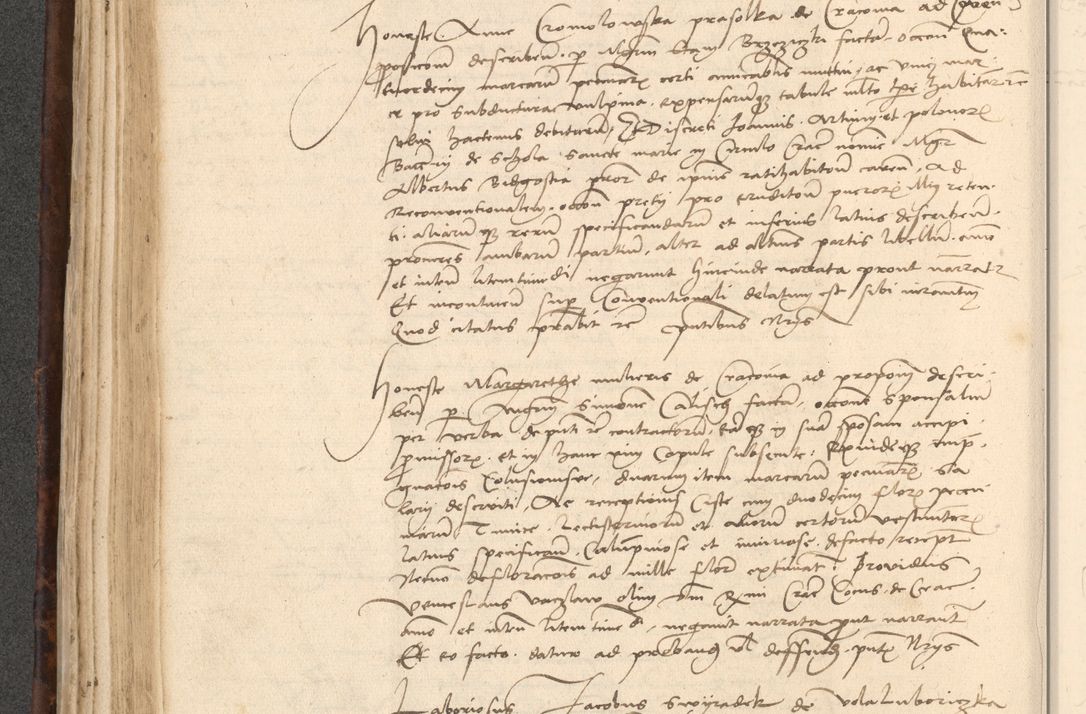 Zdjęcie nr 274 dla obiektu archiwalnego: INRI. Acta actorum, obligacionum et sentenciarum tam interlocutoriarum quam diffinitivarum coram reverendo patre ac egregio viro domino Jacobo Erciss[o]wski decretorum doctorem, canonico et officiali generali Cracoviensi ad annum Domini 1528, indicionem primam, pontificatus sanctissimi in Christo patris et domini domini Clementis divina probidendcia pape seprtimi, annum quintum, per Stanislaum de Mordi legalem consistorii notarium omine felici inchoantur