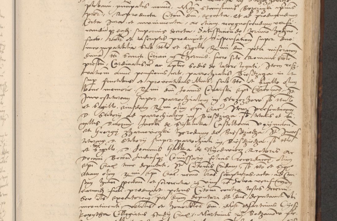 Zdjęcie nr 265 dla obiektu archiwalnego: INRI. Acta actorum, obligacionum et sentenciarum tam interlocutoriarum quam diffinitivarum coram reverendo patre ac egregio viro domino Jacobo Erciss[o]wski decretorum doctorem, canonico et officiali generali Cracoviensi ad annum Domini 1528, indicionem primam, pontificatus sanctissimi in Christo patris et domini domini Clementis divina probidendcia pape seprtimi, annum quintum, per Stanislaum de Mordi legalem consistorii notarium omine felici inchoantur