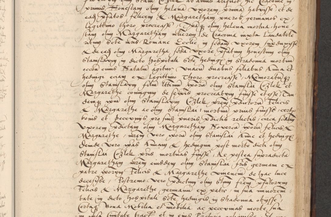 Zdjęcie nr 257 dla obiektu archiwalnego: INRI. Acta actorum, obligacionum et sentenciarum tam interlocutoriarum quam diffinitivarum coram reverendo patre ac egregio viro domino Jacobo Erciss[o]wski decretorum doctorem, canonico et officiali generali Cracoviensi ad annum Domini 1528, indicionem primam, pontificatus sanctissimi in Christo patris et domini domini Clementis divina probidendcia pape seprtimi, annum quintum, per Stanislaum de Mordi legalem consistorii notarium omine felici inchoantur