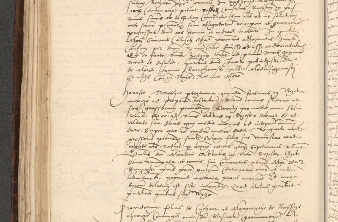 Zdjęcie nr 252 dla obiektu archiwalnego: INRI. Acta actorum, obligacionum et sentenciarum tam interlocutoriarum quam diffinitivarum coram reverendo patre ac egregio viro domino Jacobo Erciss[o]wski decretorum doctorem, canonico et officiali generali Cracoviensi ad annum Domini 1528, indicionem primam, pontificatus sanctissimi in Christo patris et domini domini Clementis divina probidendcia pape seprtimi, annum quintum, per Stanislaum de Mordi legalem consistorii notarium omine felici inchoantur