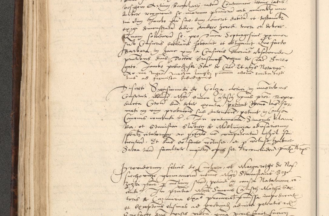 Zdjęcie nr 250 dla obiektu archiwalnego: INRI. Acta actorum, obligacionum et sentenciarum tam interlocutoriarum quam diffinitivarum coram reverendo patre ac egregio viro domino Jacobo Erciss[o]wski decretorum doctorem, canonico et officiali generali Cracoviensi ad annum Domini 1528, indicionem primam, pontificatus sanctissimi in Christo patris et domini domini Clementis divina probidendcia pape seprtimi, annum quintum, per Stanislaum de Mordi legalem consistorii notarium omine felici inchoantur