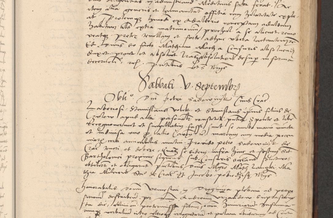 Zdjęcie nr 249 dla obiektu archiwalnego: INRI. Acta actorum, obligacionum et sentenciarum tam interlocutoriarum quam diffinitivarum coram reverendo patre ac egregio viro domino Jacobo Erciss[o]wski decretorum doctorem, canonico et officiali generali Cracoviensi ad annum Domini 1528, indicionem primam, pontificatus sanctissimi in Christo patris et domini domini Clementis divina probidendcia pape seprtimi, annum quintum, per Stanislaum de Mordi legalem consistorii notarium omine felici inchoantur