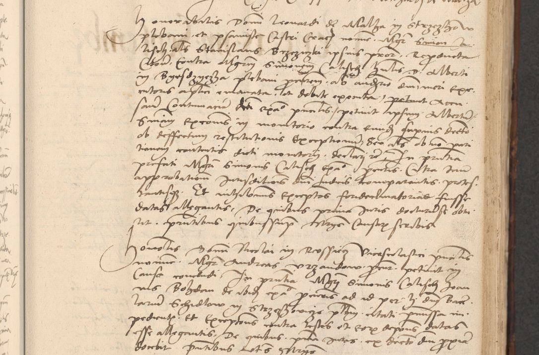Zdjęcie nr 245 dla obiektu archiwalnego: INRI. Acta actorum, obligacionum et sentenciarum tam interlocutoriarum quam diffinitivarum coram reverendo patre ac egregio viro domino Jacobo Erciss[o]wski decretorum doctorem, canonico et officiali generali Cracoviensi ad annum Domini 1528, indicionem primam, pontificatus sanctissimi in Christo patris et domini domini Clementis divina probidendcia pape seprtimi, annum quintum, per Stanislaum de Mordi legalem consistorii notarium omine felici inchoantur