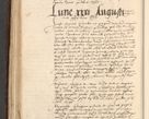 Zdjęcie nr 242 dla obiektu archiwalnego: INRI. Acta actorum, obligacionum et sentenciarum tam interlocutoriarum quam diffinitivarum coram reverendo patre ac egregio viro domino Jacobo Erciss[o]wski decretorum doctorem, canonico et officiali generali Cracoviensi ad annum Domini 1528, indicionem primam, pontificatus sanctissimi in Christo patris et domini domini Clementis divina probidendcia pape seprtimi, annum quintum, per Stanislaum de Mordi legalem consistorii notarium omine felici inchoantur