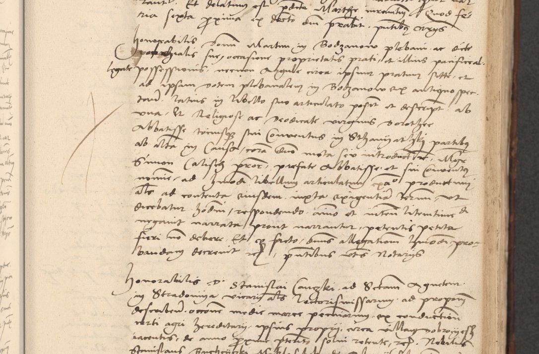 Zdjęcie nr 243 dla obiektu archiwalnego: INRI. Acta actorum, obligacionum et sentenciarum tam interlocutoriarum quam diffinitivarum coram reverendo patre ac egregio viro domino Jacobo Erciss[o]wski decretorum doctorem, canonico et officiali generali Cracoviensi ad annum Domini 1528, indicionem primam, pontificatus sanctissimi in Christo patris et domini domini Clementis divina probidendcia pape seprtimi, annum quintum, per Stanislaum de Mordi legalem consistorii notarium omine felici inchoantur