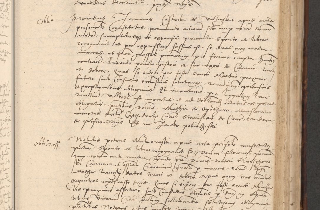 Zdjęcie nr 229 dla obiektu archiwalnego: INRI. Acta actorum, obligacionum et sentenciarum tam interlocutoriarum quam diffinitivarum coram reverendo patre ac egregio viro domino Jacobo Erciss[o]wski decretorum doctorem, canonico et officiali generali Cracoviensi ad annum Domini 1528, indicionem primam, pontificatus sanctissimi in Christo patris et domini domini Clementis divina probidendcia pape seprtimi, annum quintum, per Stanislaum de Mordi legalem consistorii notarium omine felici inchoantur