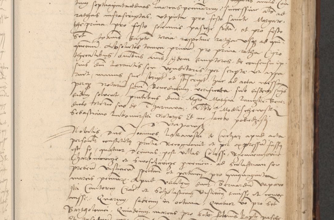 Zdjęcie nr 217 dla obiektu archiwalnego: INRI. Acta actorum, obligacionum et sentenciarum tam interlocutoriarum quam diffinitivarum coram reverendo patre ac egregio viro domino Jacobo Erciss[o]wski decretorum doctorem, canonico et officiali generali Cracoviensi ad annum Domini 1528, indicionem primam, pontificatus sanctissimi in Christo patris et domini domini Clementis divina probidendcia pape seprtimi, annum quintum, per Stanislaum de Mordi legalem consistorii notarium omine felici inchoantur