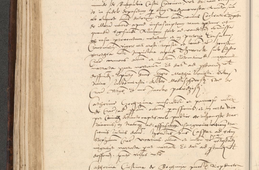 Zdjęcie nr 218 dla obiektu archiwalnego: INRI. Acta actorum, obligacionum et sentenciarum tam interlocutoriarum quam diffinitivarum coram reverendo patre ac egregio viro domino Jacobo Erciss[o]wski decretorum doctorem, canonico et officiali generali Cracoviensi ad annum Domini 1528, indicionem primam, pontificatus sanctissimi in Christo patris et domini domini Clementis divina probidendcia pape seprtimi, annum quintum, per Stanislaum de Mordi legalem consistorii notarium omine felici inchoantur
