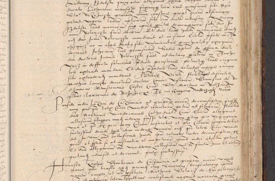 Zdjęcie nr 573 dla obiektu archiwalnego: INRI. Acta actorum, obligacionum et sentenciarum tam interlocutoriarum quam diffinitivarum coram reverendo patre ac egregio viro domino Jacobo Erciss[o]wski decretorum doctorem, canonico et officiali generali Cracoviensi ad annum Domini 1528, indicionem primam, pontificatus sanctissimi in Christo patris et domini domini Clementis divina probidendcia pape seprtimi, annum quintum, per Stanislaum de Mordi legalem consistorii notarium omine felici inchoantur