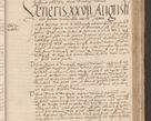Zdjęcie nr 559 dla obiektu archiwalnego: INRI. Acta actorum, obligacionum et sentenciarum tam interlocutoriarum quam diffinitivarum coram reverendo patre ac egregio viro domino Jacobo Erciss[o]wski decretorum doctorem, canonico et officiali generali Cracoviensi ad annum Domini 1528, indicionem primam, pontificatus sanctissimi in Christo patris et domini domini Clementis divina probidendcia pape seprtimi, annum quintum, per Stanislaum de Mordi legalem consistorii notarium omine felici inchoantur