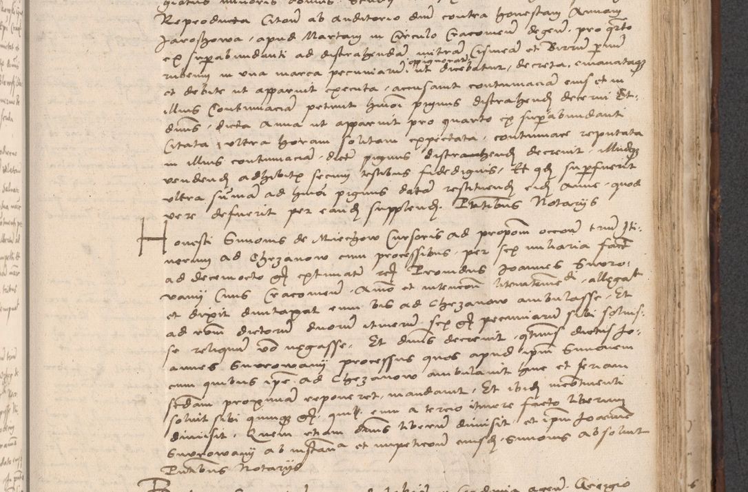 Zdjęcie nr 541 dla obiektu archiwalnego: INRI. Acta actorum, obligacionum et sentenciarum tam interlocutoriarum quam diffinitivarum coram reverendo patre ac egregio viro domino Jacobo Erciss[o]wski decretorum doctorem, canonico et officiali generali Cracoviensi ad annum Domini 1528, indicionem primam, pontificatus sanctissimi in Christo patris et domini domini Clementis divina probidendcia pape seprtimi, annum quintum, per Stanislaum de Mordi legalem consistorii notarium omine felici inchoantur