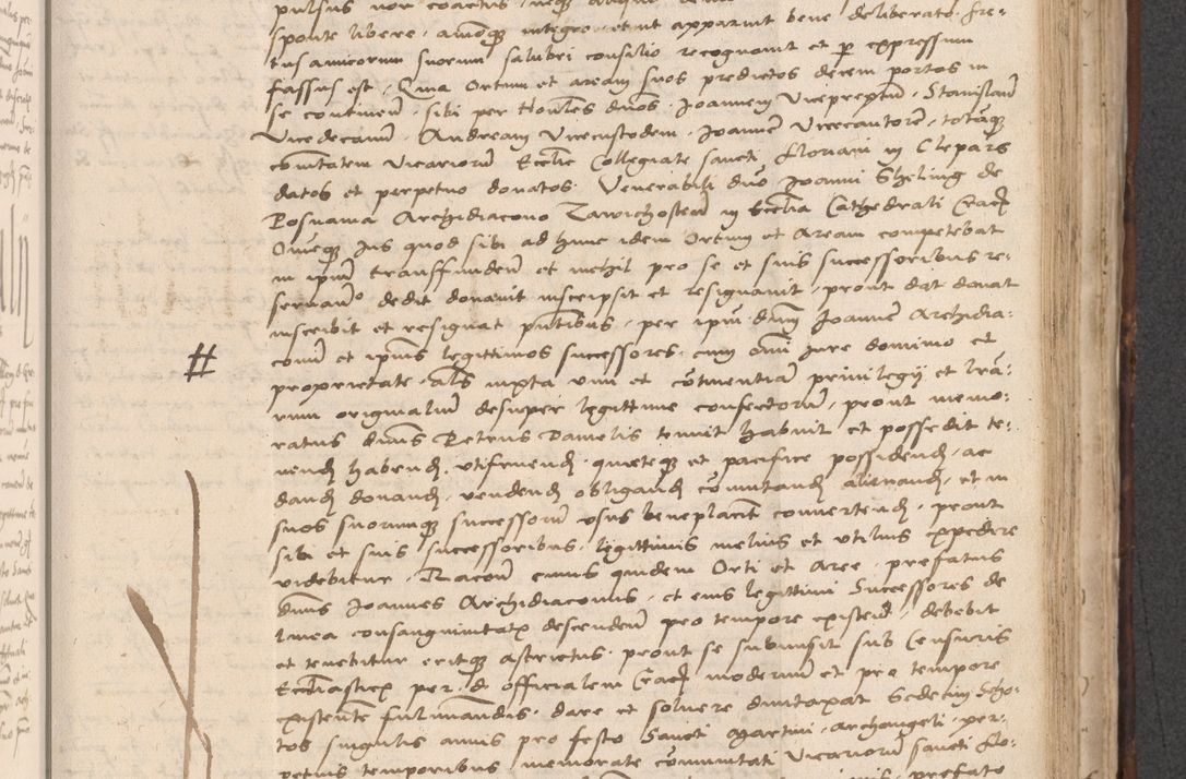 Zdjęcie nr 539 dla obiektu archiwalnego: INRI. Acta actorum, obligacionum et sentenciarum tam interlocutoriarum quam diffinitivarum coram reverendo patre ac egregio viro domino Jacobo Erciss[o]wski decretorum doctorem, canonico et officiali generali Cracoviensi ad annum Domini 1528, indicionem primam, pontificatus sanctissimi in Christo patris et domini domini Clementis divina probidendcia pape seprtimi, annum quintum, per Stanislaum de Mordi legalem consistorii notarium omine felici inchoantur