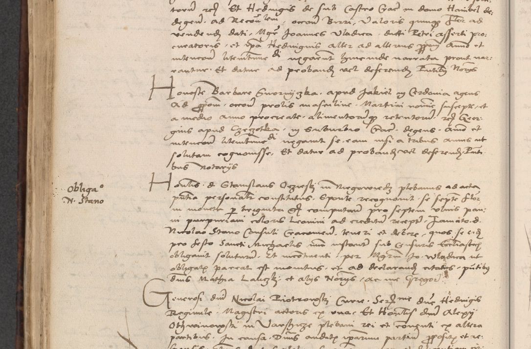 Zdjęcie nr 530 dla obiektu archiwalnego: INRI. Acta actorum, obligacionum et sentenciarum tam interlocutoriarum quam diffinitivarum coram reverendo patre ac egregio viro domino Jacobo Erciss[o]wski decretorum doctorem, canonico et officiali generali Cracoviensi ad annum Domini 1528, indicionem primam, pontificatus sanctissimi in Christo patris et domini domini Clementis divina probidendcia pape seprtimi, annum quintum, per Stanislaum de Mordi legalem consistorii notarium omine felici inchoantur