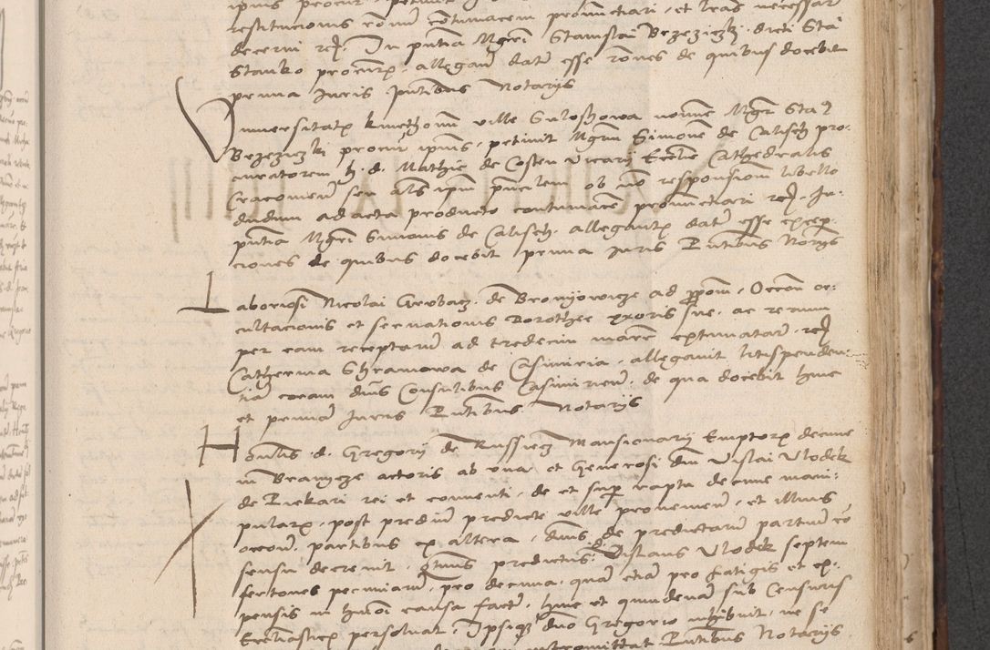 Zdjęcie nr 527 dla obiektu archiwalnego: INRI. Acta actorum, obligacionum et sentenciarum tam interlocutoriarum quam diffinitivarum coram reverendo patre ac egregio viro domino Jacobo Erciss[o]wski decretorum doctorem, canonico et officiali generali Cracoviensi ad annum Domini 1528, indicionem primam, pontificatus sanctissimi in Christo patris et domini domini Clementis divina probidendcia pape seprtimi, annum quintum, per Stanislaum de Mordi legalem consistorii notarium omine felici inchoantur