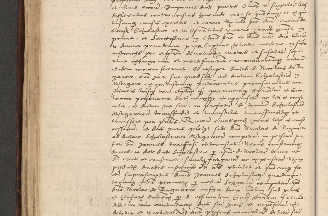 Zdjęcie nr 518 dla obiektu archiwalnego: INRI. Acta actorum, obligacionum et sentenciarum tam interlocutoriarum quam diffinitivarum coram reverendo patre ac egregio viro domino Jacobo Erciss[o]wski decretorum doctorem, canonico et officiali generali Cracoviensi ad annum Domini 1528, indicionem primam, pontificatus sanctissimi in Christo patris et domini domini Clementis divina probidendcia pape seprtimi, annum quintum, per Stanislaum de Mordi legalem consistorii notarium omine felici inchoantur
