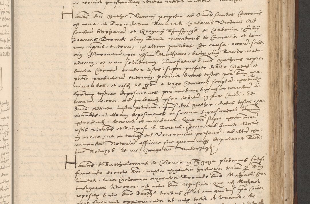 Zdjęcie nr 515 dla obiektu archiwalnego: INRI. Acta actorum, obligacionum et sentenciarum tam interlocutoriarum quam diffinitivarum coram reverendo patre ac egregio viro domino Jacobo Erciss[o]wski decretorum doctorem, canonico et officiali generali Cracoviensi ad annum Domini 1528, indicionem primam, pontificatus sanctissimi in Christo patris et domini domini Clementis divina probidendcia pape seprtimi, annum quintum, per Stanislaum de Mordi legalem consistorii notarium omine felici inchoantur