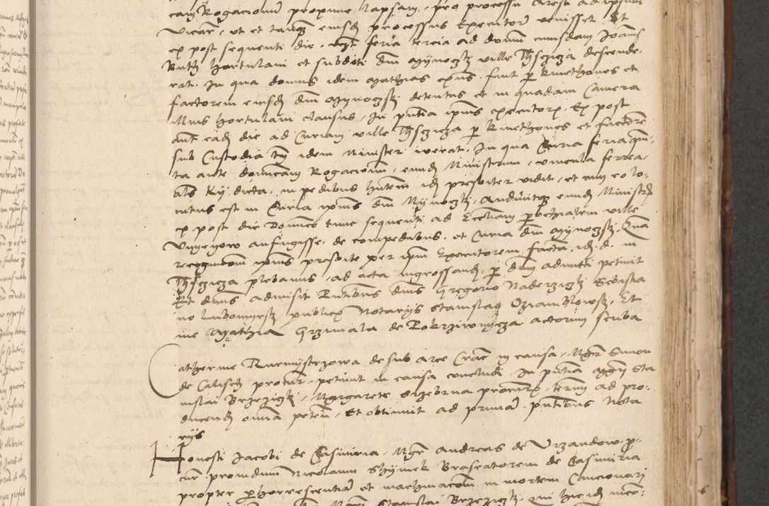 Zdjęcie nr 487 dla obiektu archiwalnego: INRI. Acta actorum, obligacionum et sentenciarum tam interlocutoriarum quam diffinitivarum coram reverendo patre ac egregio viro domino Jacobo Erciss[o]wski decretorum doctorem, canonico et officiali generali Cracoviensi ad annum Domini 1528, indicionem primam, pontificatus sanctissimi in Christo patris et domini domini Clementis divina probidendcia pape seprtimi, annum quintum, per Stanislaum de Mordi legalem consistorii notarium omine felici inchoantur