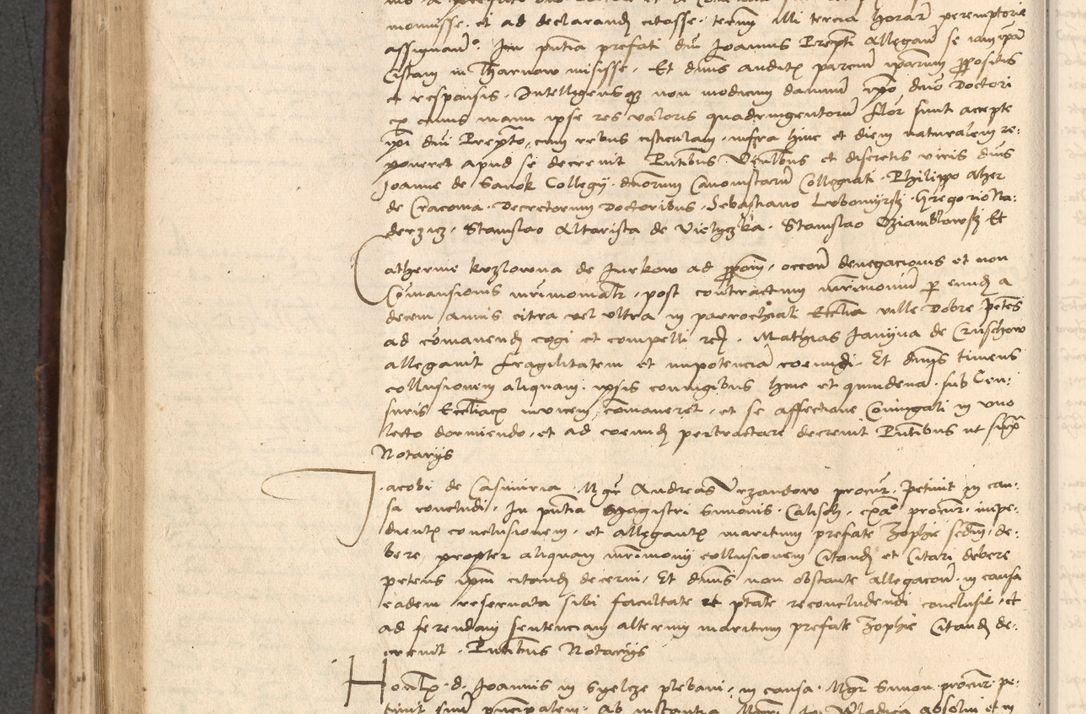 Zdjęcie nr 474 dla obiektu archiwalnego: INRI. Acta actorum, obligacionum et sentenciarum tam interlocutoriarum quam diffinitivarum coram reverendo patre ac egregio viro domino Jacobo Erciss[o]wski decretorum doctorem, canonico et officiali generali Cracoviensi ad annum Domini 1528, indicionem primam, pontificatus sanctissimi in Christo patris et domini domini Clementis divina probidendcia pape seprtimi, annum quintum, per Stanislaum de Mordi legalem consistorii notarium omine felici inchoantur