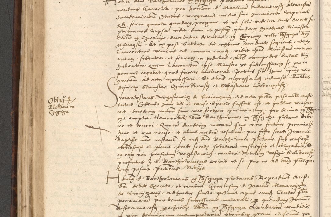 Zdjęcie nr 472 dla obiektu archiwalnego: INRI. Acta actorum, obligacionum et sentenciarum tam interlocutoriarum quam diffinitivarum coram reverendo patre ac egregio viro domino Jacobo Erciss[o]wski decretorum doctorem, canonico et officiali generali Cracoviensi ad annum Domini 1528, indicionem primam, pontificatus sanctissimi in Christo patris et domini domini Clementis divina probidendcia pape seprtimi, annum quintum, per Stanislaum de Mordi legalem consistorii notarium omine felici inchoantur