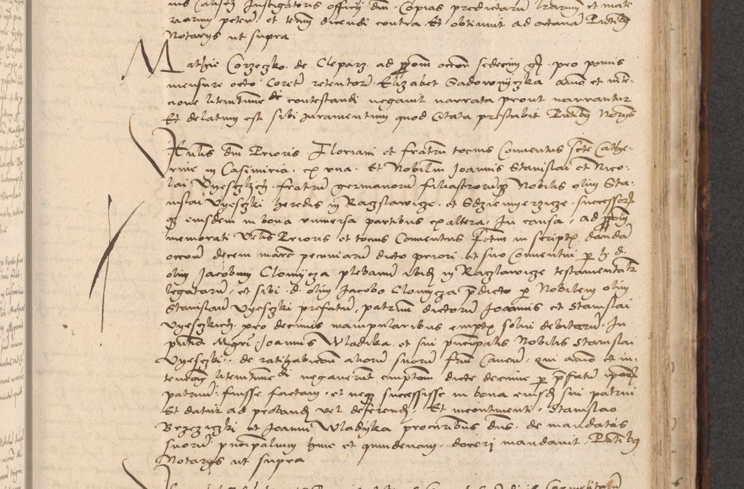 Zdjęcie nr 439 dla obiektu archiwalnego: INRI. Acta actorum, obligacionum et sentenciarum tam interlocutoriarum quam diffinitivarum coram reverendo patre ac egregio viro domino Jacobo Erciss[o]wski decretorum doctorem, canonico et officiali generali Cracoviensi ad annum Domini 1528, indicionem primam, pontificatus sanctissimi in Christo patris et domini domini Clementis divina probidendcia pape seprtimi, annum quintum, per Stanislaum de Mordi legalem consistorii notarium omine felici inchoantur