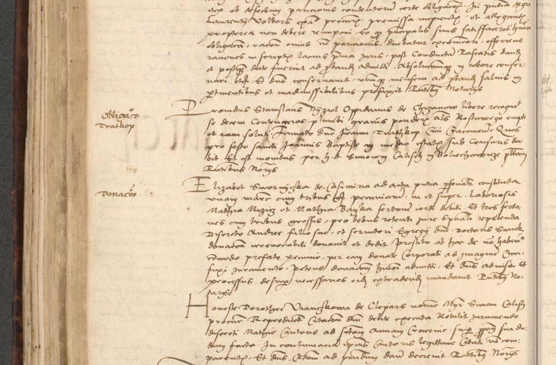 Zdjęcie nr 430 dla obiektu archiwalnego: INRI. Acta actorum, obligacionum et sentenciarum tam interlocutoriarum quam diffinitivarum coram reverendo patre ac egregio viro domino Jacobo Erciss[o]wski decretorum doctorem, canonico et officiali generali Cracoviensi ad annum Domini 1528, indicionem primam, pontificatus sanctissimi in Christo patris et domini domini Clementis divina probidendcia pape seprtimi, annum quintum, per Stanislaum de Mordi legalem consistorii notarium omine felici inchoantur