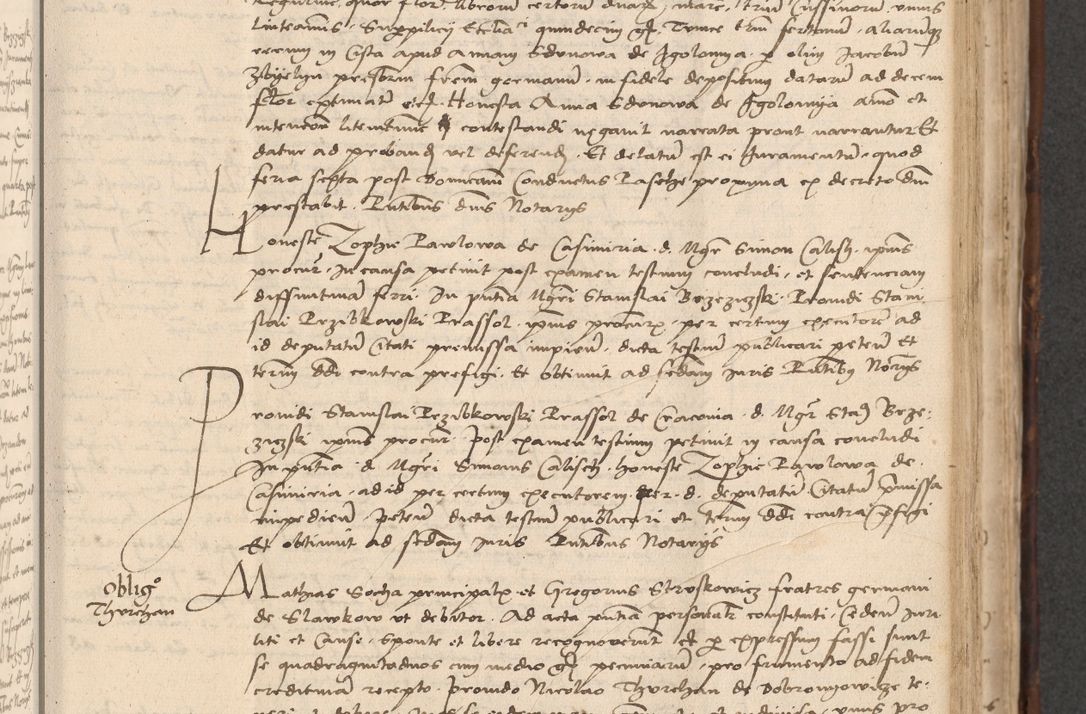 Zdjęcie nr 419 dla obiektu archiwalnego: INRI. Acta actorum, obligacionum et sentenciarum tam interlocutoriarum quam diffinitivarum coram reverendo patre ac egregio viro domino Jacobo Erciss[o]wski decretorum doctorem, canonico et officiali generali Cracoviensi ad annum Domini 1528, indicionem primam, pontificatus sanctissimi in Christo patris et domini domini Clementis divina probidendcia pape seprtimi, annum quintum, per Stanislaum de Mordi legalem consistorii notarium omine felici inchoantur