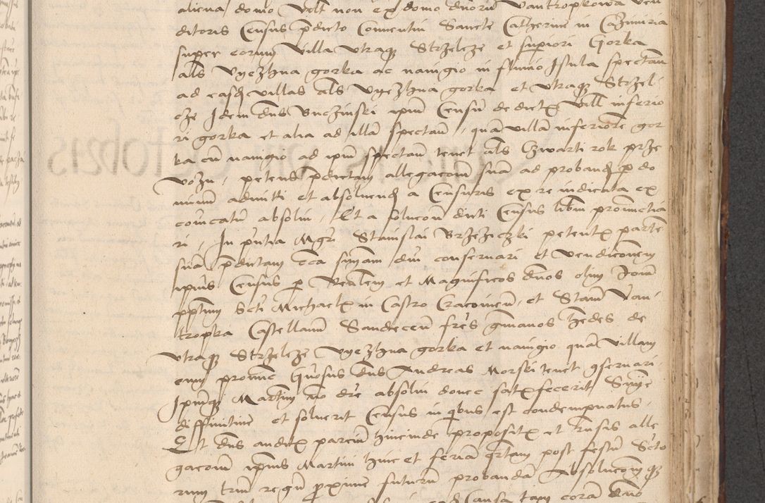 Zdjęcie nr 607 dla obiektu archiwalnego: INRI. Acta actorum, obligacionum et sentenciarum tam interlocutoriarum quam diffinitivarum coram reverendo patre ac egregio viro domino Jacobo Erciss[o]wski decretorum doctorem, canonico et officiali generali Cracoviensi ad annum Domini 1528, indicionem primam, pontificatus sanctissimi in Christo patris et domini domini Clementis divina probidendcia pape seprtimi, annum quintum, per Stanislaum de Mordi legalem consistorii notarium omine felici inchoantur