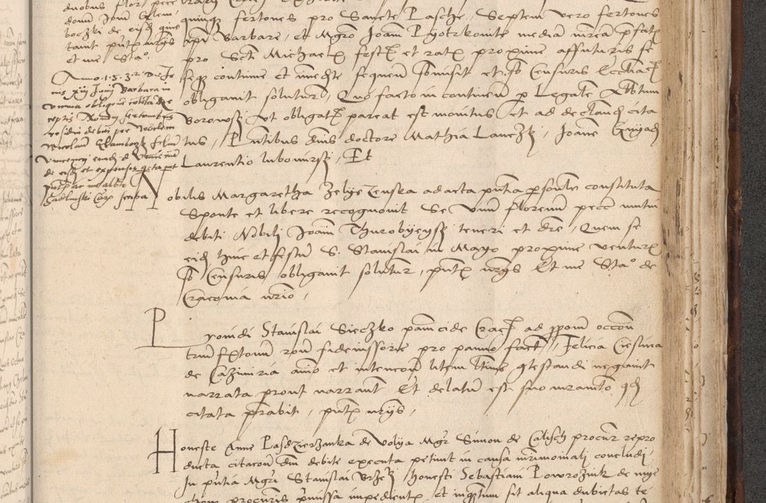 Zdjęcie nr 801 dla obiektu archiwalnego: INRI. Acta actorum, obligacionum et sentenciarum tam interlocutoriarum quam diffinitivarum coram reverendo patre ac egregio viro domino Jacobo Erciss[o]wski decretorum doctorem, canonico et officiali generali Cracoviensi ad annum Domini 1528, indicionem primam, pontificatus sanctissimi in Christo patris et domini domini Clementis divina probidendcia pape seprtimi, annum quintum, per Stanislaum de Mordi legalem consistorii notarium omine felici inchoantur