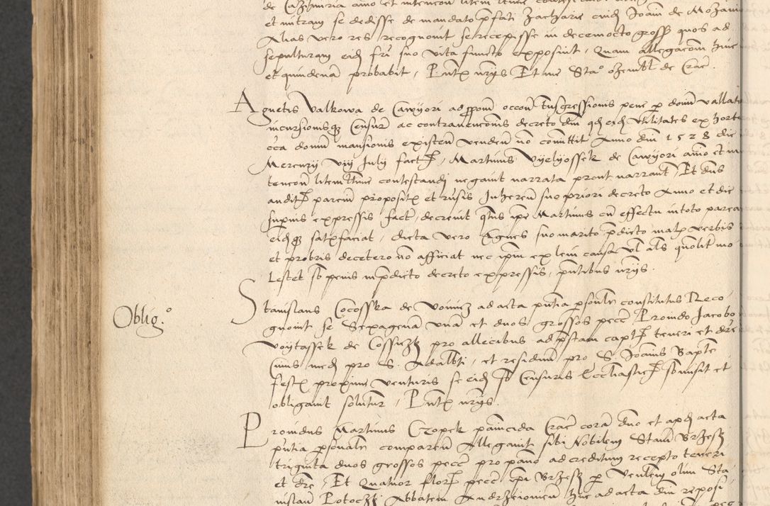 Zdjęcie nr 802 dla obiektu archiwalnego: INRI. Acta actorum, obligacionum et sentenciarum tam interlocutoriarum quam diffinitivarum coram reverendo patre ac egregio viro domino Jacobo Erciss[o]wski decretorum doctorem, canonico et officiali generali Cracoviensi ad annum Domini 1528, indicionem primam, pontificatus sanctissimi in Christo patris et domini domini Clementis divina probidendcia pape seprtimi, annum quintum, per Stanislaum de Mordi legalem consistorii notarium omine felici inchoantur