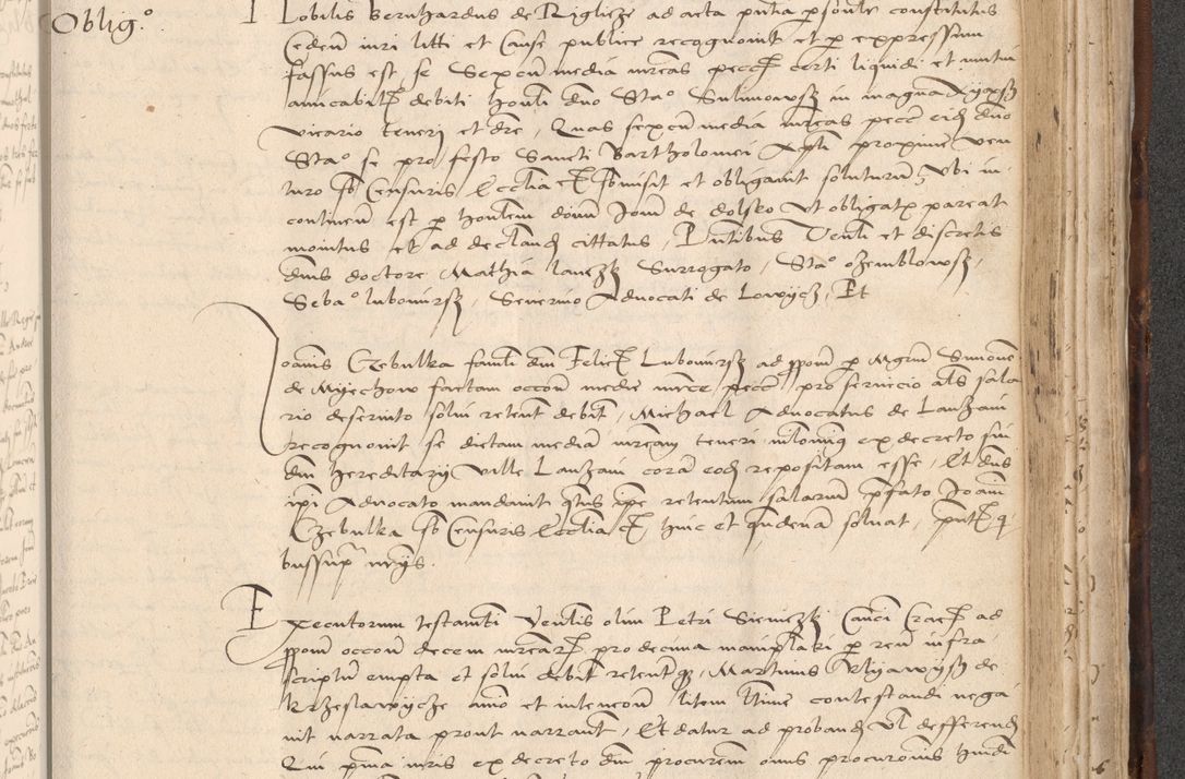 Zdjęcie nr 793 dla obiektu archiwalnego: INRI. Acta actorum, obligacionum et sentenciarum tam interlocutoriarum quam diffinitivarum coram reverendo patre ac egregio viro domino Jacobo Erciss[o]wski decretorum doctorem, canonico et officiali generali Cracoviensi ad annum Domini 1528, indicionem primam, pontificatus sanctissimi in Christo patris et domini domini Clementis divina probidendcia pape seprtimi, annum quintum, per Stanislaum de Mordi legalem consistorii notarium omine felici inchoantur